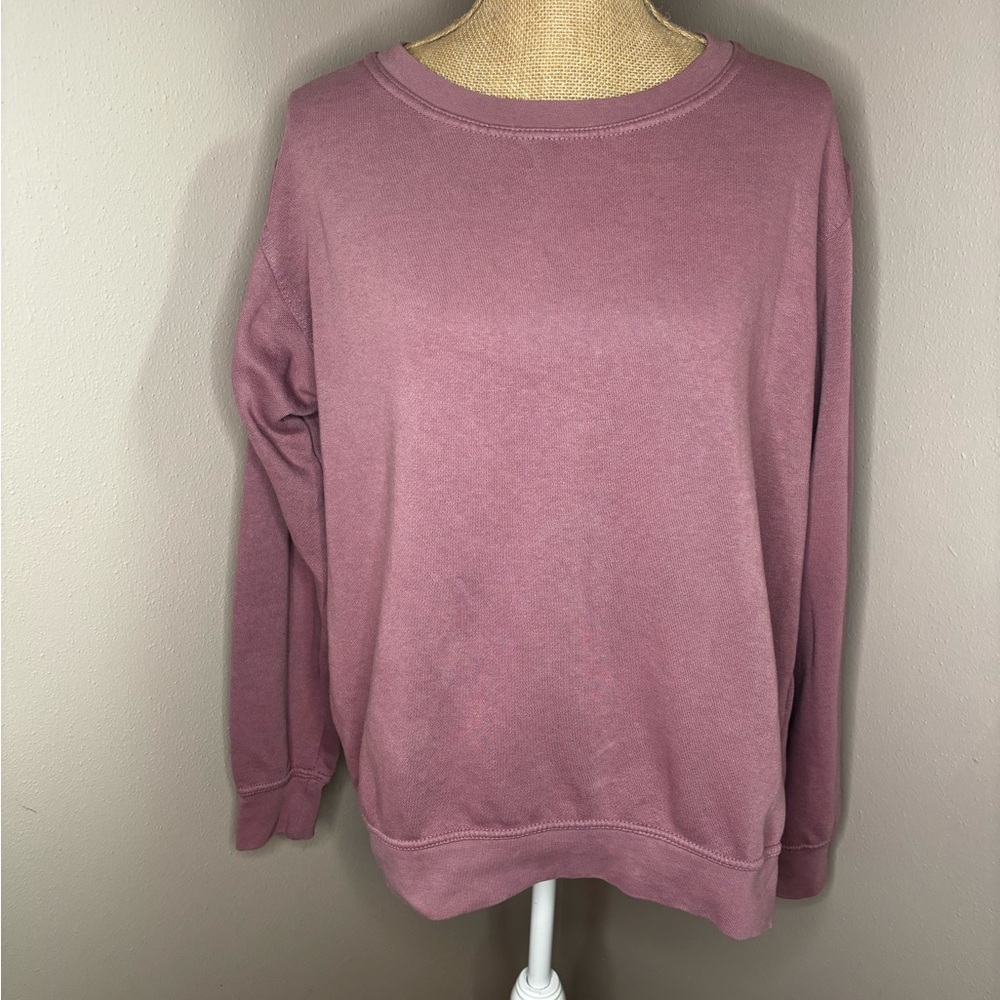 Pacific & Co Crewneck Coral Sweatshirt Size Large Made In Pakistan
